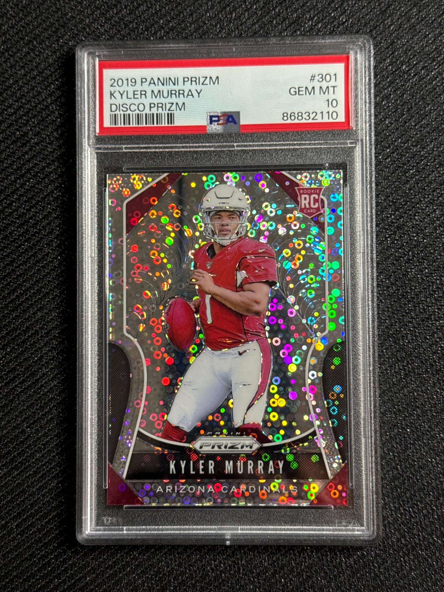 2019 Panini Prizm Kyler Murray #301 Disco Prizm RC PSA 10