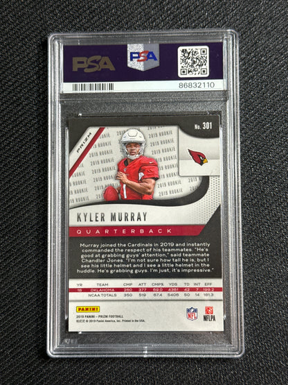 2019 Panini Prizm Kyler Murray #301 Disco Prizm RC PSA 10