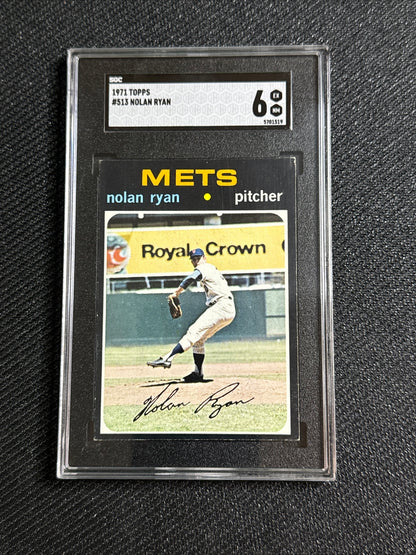 1971 Topps Nolan Ryan #513 SGC 6